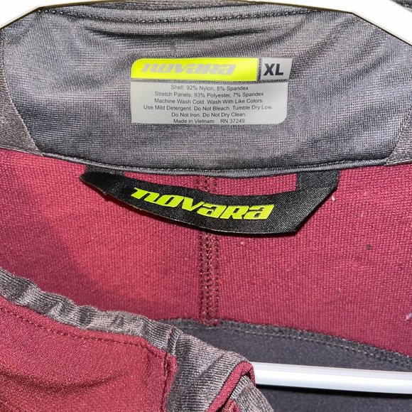 Novara "headwind" Jacket, Color Rouge/Asphalt (maroon/grey) Men's Size XL - Picture 5 of 16